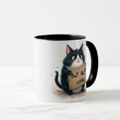 猫とコーヒーの楽しい名言 マグカップ (正面右)
