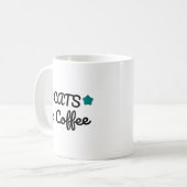 猫とコーヒー - かわいい猫好きのためのコーヒー コーヒーマグカップ (正面左)