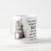 猫とコーヒー コーヒーマグカップ (正面左)