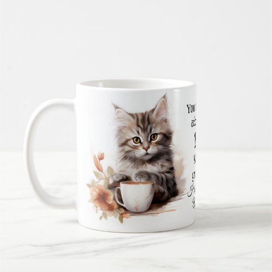 猫とコーヒー コーヒーマグカップ (左)