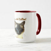 猫とコーヒー マグカップ (正面右)