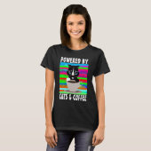 猫とコーヒーTシャツ Tシャツ (正面フル)