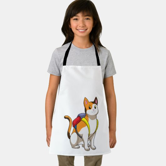 猫とサチェル エプロン (インサイチュ)