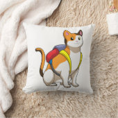 猫とサチェル クッション (ブランケット)