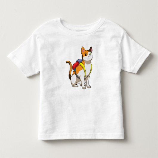 猫とサチェル トドラーTシャツ (正面)