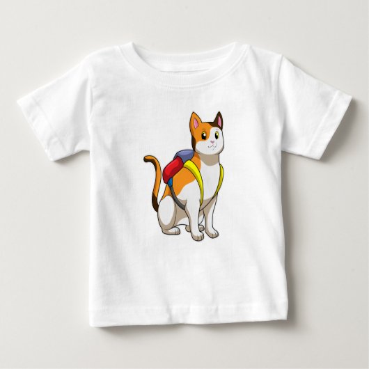 猫とサチェル ベビーTシャツ (正面)