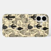 猫とサボテンおもしろいのiPhone / iPadケース Case-Mate iPhoneケース (裏面 (横))