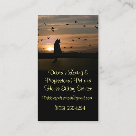 猫とサービスでペットと家事をする 名刺 (正面)