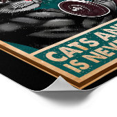 猫とジムで過ごす時間は決してトレーニング体 ポスター (角)