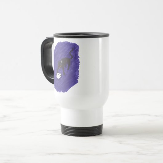 猫とスカル トラベルマグ (正面左)