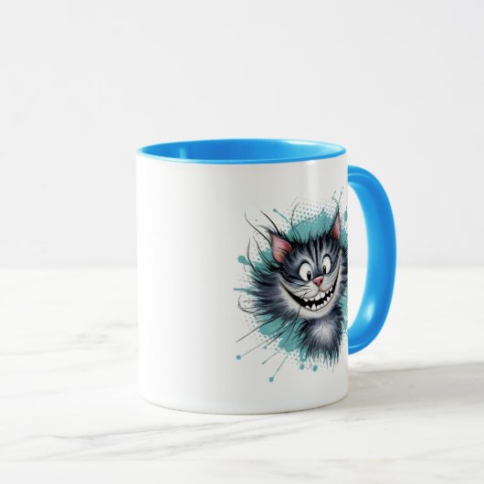 猫とスマイル。 マグカップ (正面右)