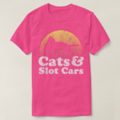 猫とスロットカーメンズキャットスロットC Tシャツ (デザイン正面)