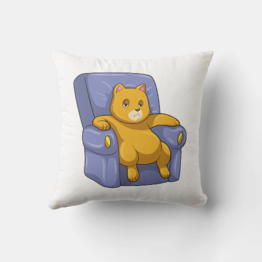 猫とソファ クッション (裏面)