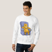 猫とソファ スウェットシャツ (正面フル)