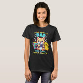 猫とタコスと80年代が好きなゲーマーパパ Tシャツ (正面フル)