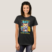 猫とタコスと80年代が好きなゲーマー少年 Tシャツ (正面フル)