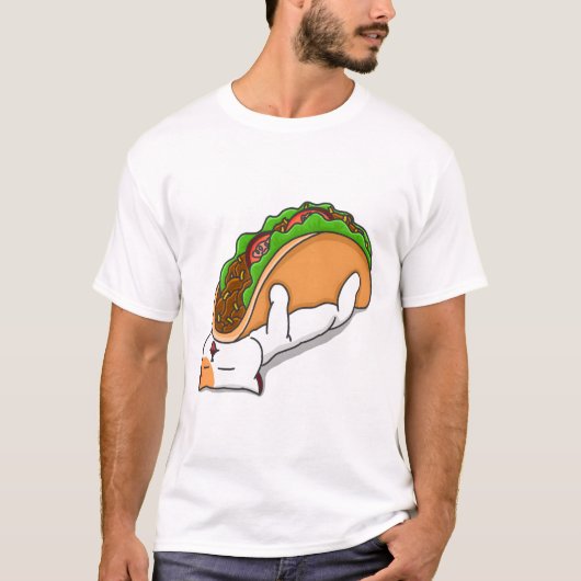 猫とタコス Tシャツ (正面)