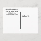 「猫とダンボール」引越しのお知らせ 新住所 案内ポストカード (裏面)