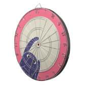 猫とダーツ 下から ダーツボード (正面右)