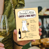 猫とチーズとワインパーティーの誕生日試飲 招待状