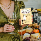 猫とチーズとワインパーティーの誕生日試飲 招待状