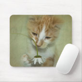 猫とデイジー マウスパッド (マウス)