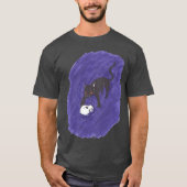猫とドクロ Tシャツ (正面)