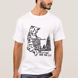猫とニューヨークシティ Tシャツ