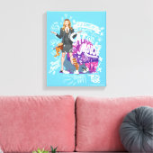 猫とネズミのゲーム、Kayla、Tom、Jerry キャンバスプリント (インサイチュ (リビング))