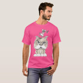 猫とネズミのレトロ Tシャツ (正面フル)