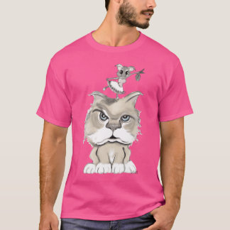 猫とネズミのレトロ Tシャツ