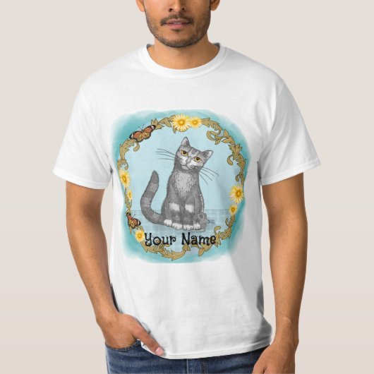 猫とネズミのTシャツ Tシャツ (正面)