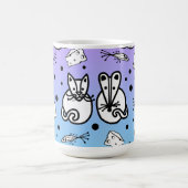 猫とネズミは友だちマグカップ コーヒーマグカップ (中央)