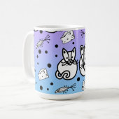 猫とネズミは友だちマグカップ コーヒーマグカップ (正面左)