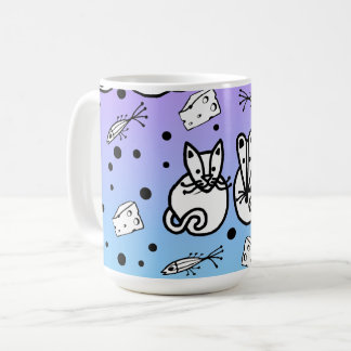 猫とネズミは友だちマグカップ コーヒーマグカップ