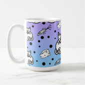 猫とネズミは友だちマグカップ コーヒーマグカップ (左)