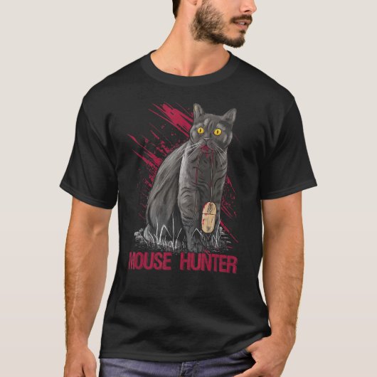 猫とネズミ狩り Tシャツ (正面)