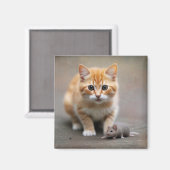 猫とネズミ マグネット (正面/裏面)