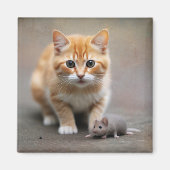 猫とネズミ マグネット (正面)