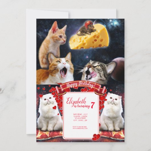 猫とネズミ 招待状 (正面)