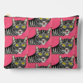 猫とハムスターのプリントバッグ アクセサリーポーチ