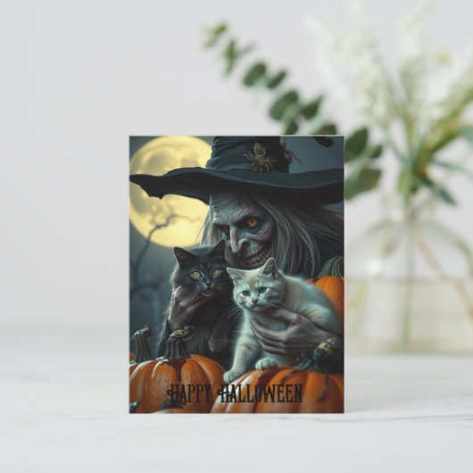 猫とハロウィンの魔女 シーズンカード (スタンド正面)