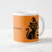 猫とハロウィン ジャンボコーヒーマグカップ (正面右)