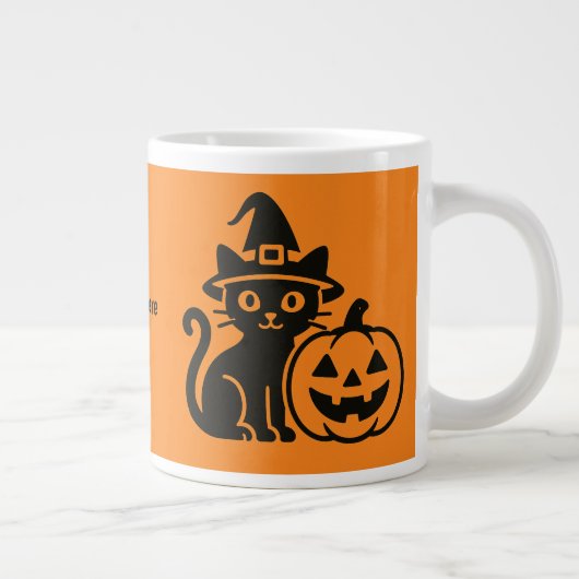 猫とハロウィン ジャンボコーヒーマグカップ (右)