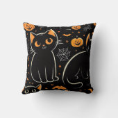 猫とハロウィーン クッション (裏面)