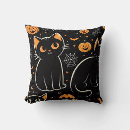 猫とハロウィーン クッション