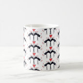 猫とハートコーヒーマグ コーヒーマグカップ (中央)