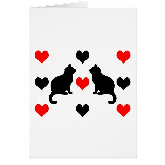 猫とハート (正面)