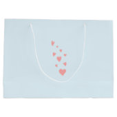 猫とハート ラージペーパーバッグ (裏面)