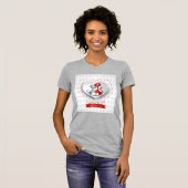 猫とハート Tシャツ (正面フル)